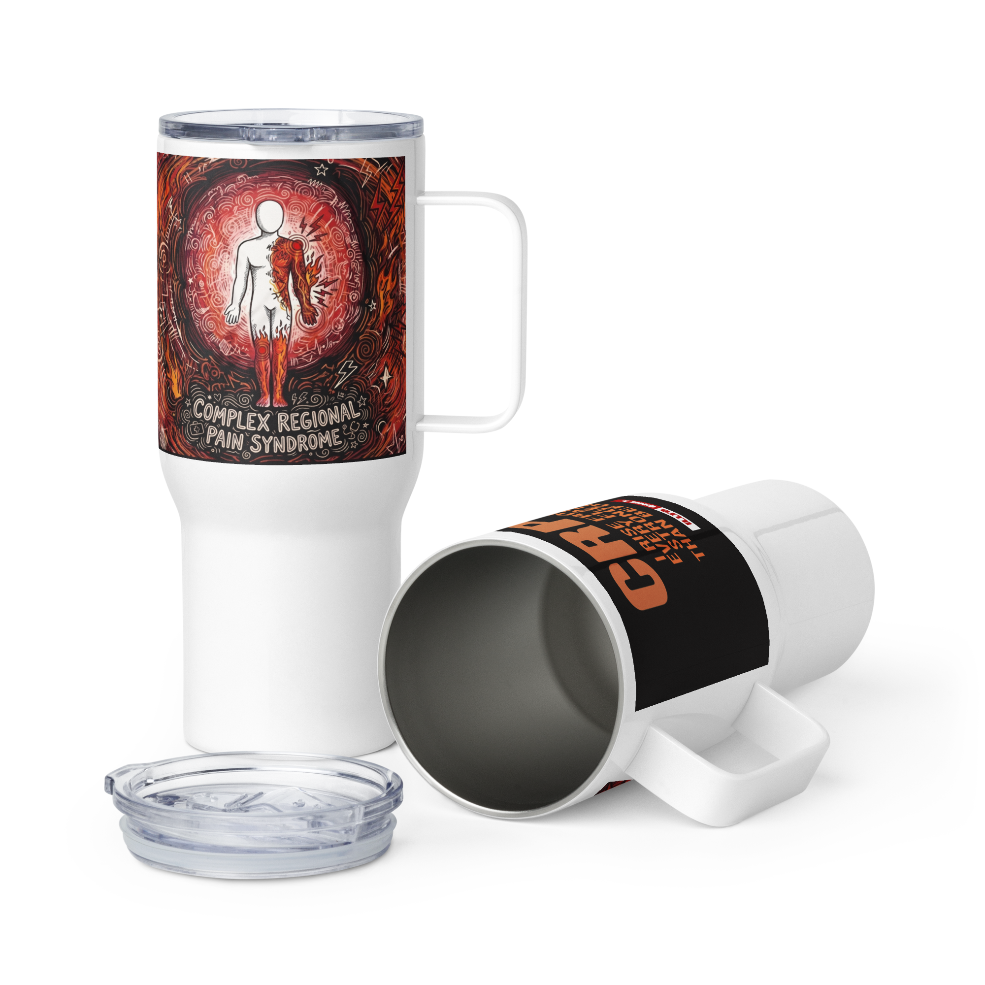 Fuel the fight CRPS everyday comfort Travel mug by ILLTOCHILL