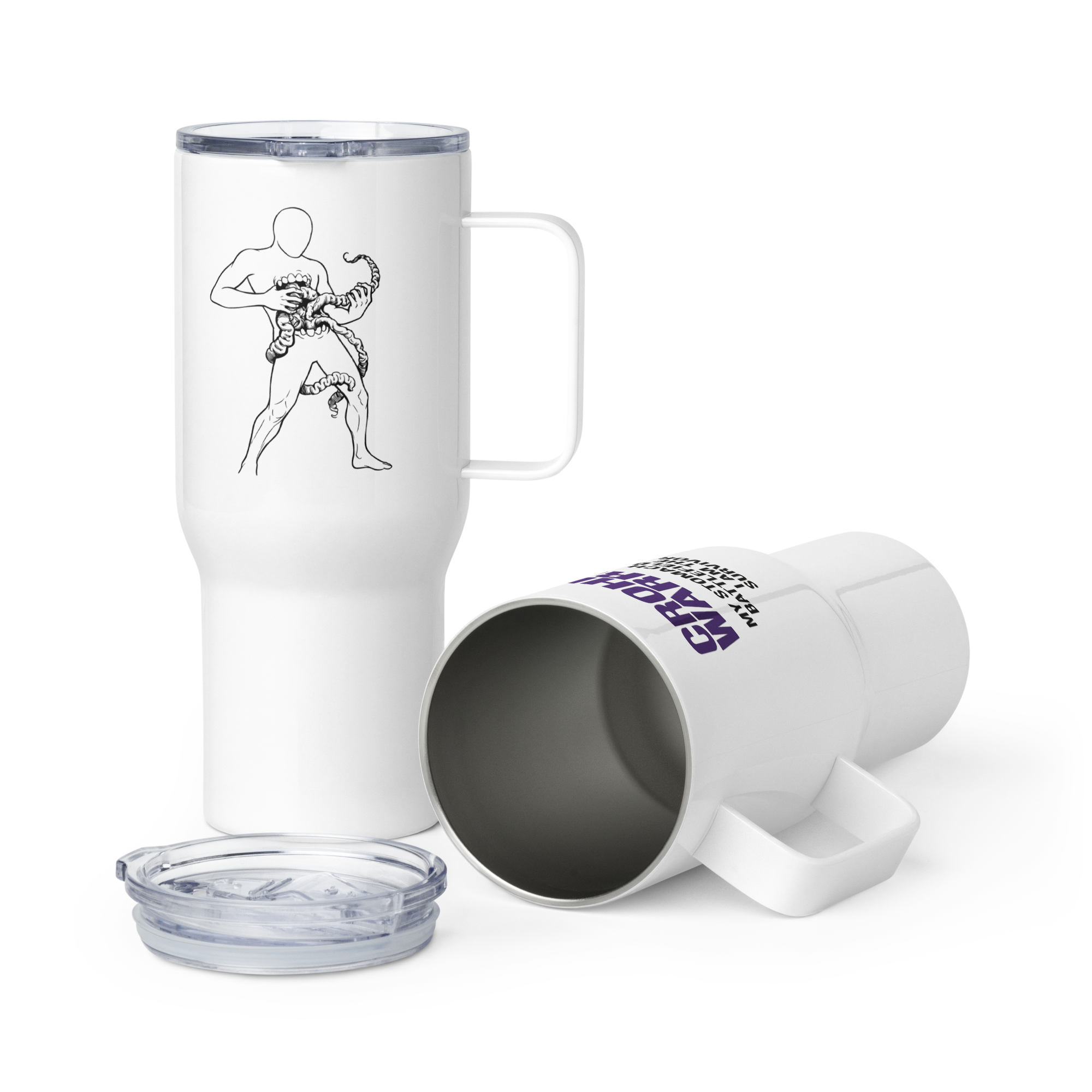 Fueled By Survival Crohn’s Travel Mug – ILLTOCHILL Daily Boost