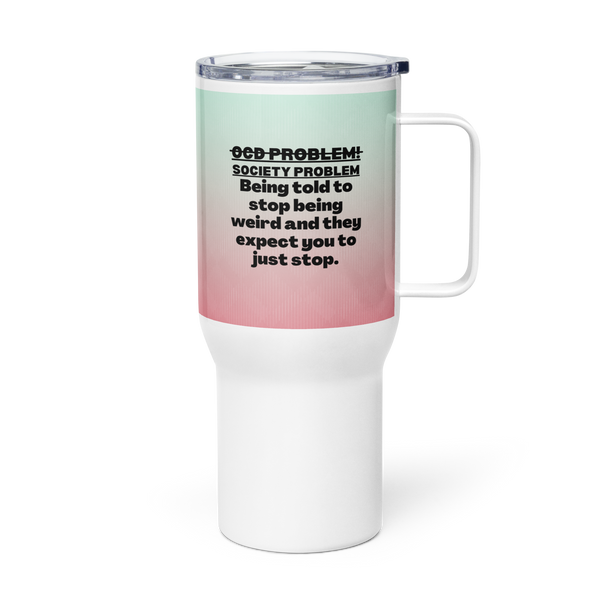 OCD Travel mug with a handle