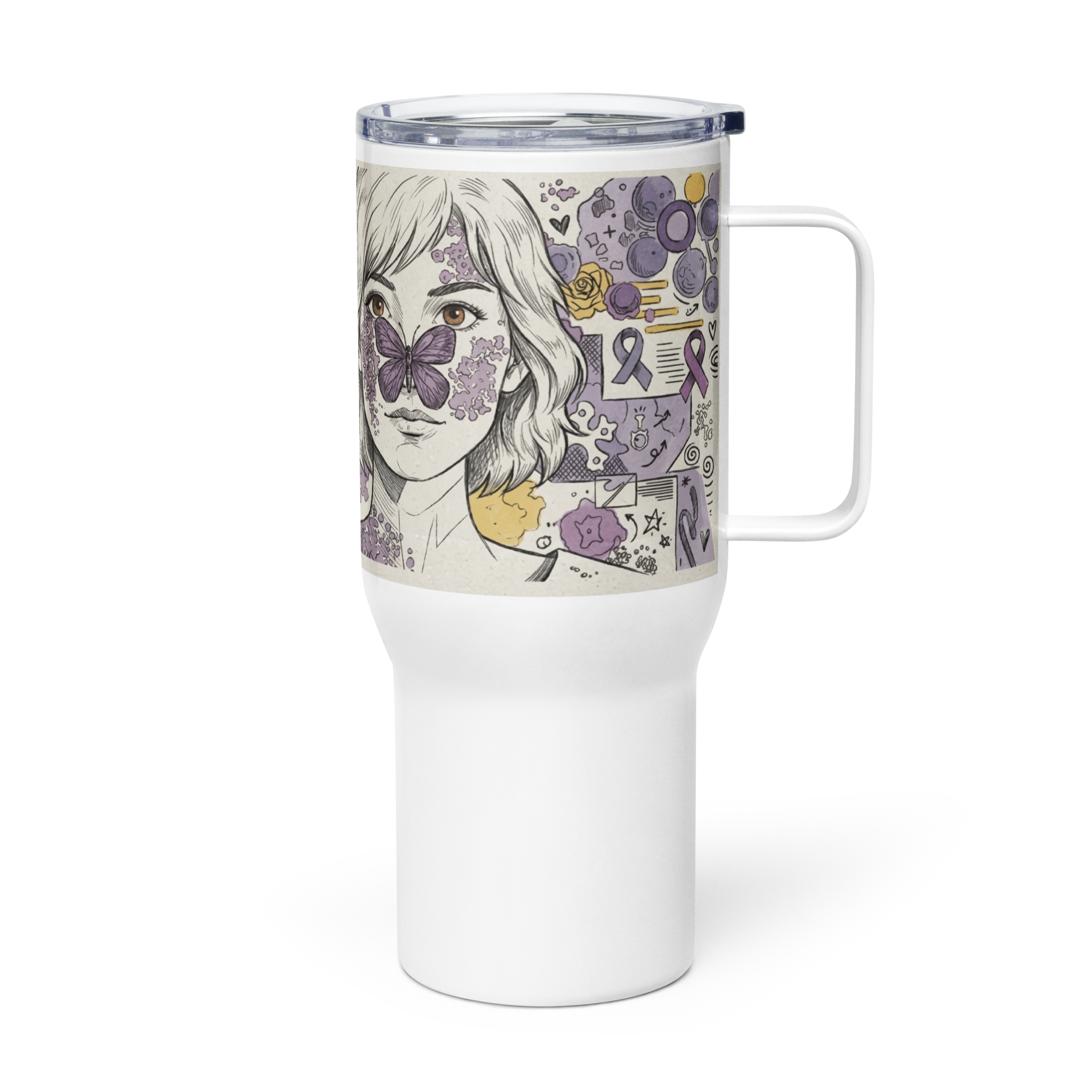 Fuel Your Fight Lupus Travel Mug – ILLTOCHILL Energy