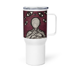 Anxiety Awareness Travel Mug With Handle Mental Health Coffee Anxiety Commute Style by ILLTOCHILL