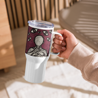 Anxiety Awareness Travel Mug With Handle Mental Health Coffee Anxiety Commute Style by ILLTOCHILL