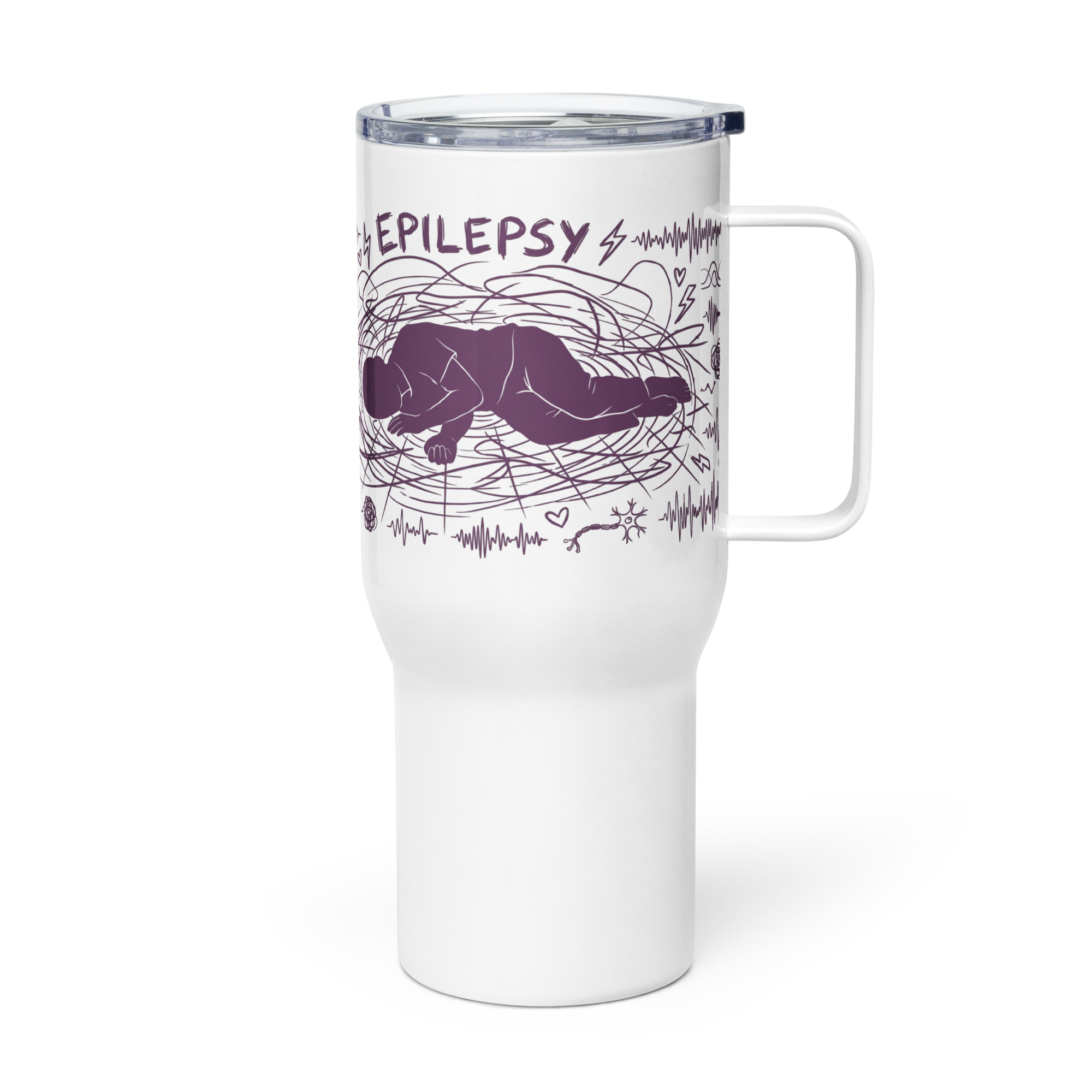 Seizure Strong Epilepsy Travel Mug – by ILLTOCHILL Daily Use
