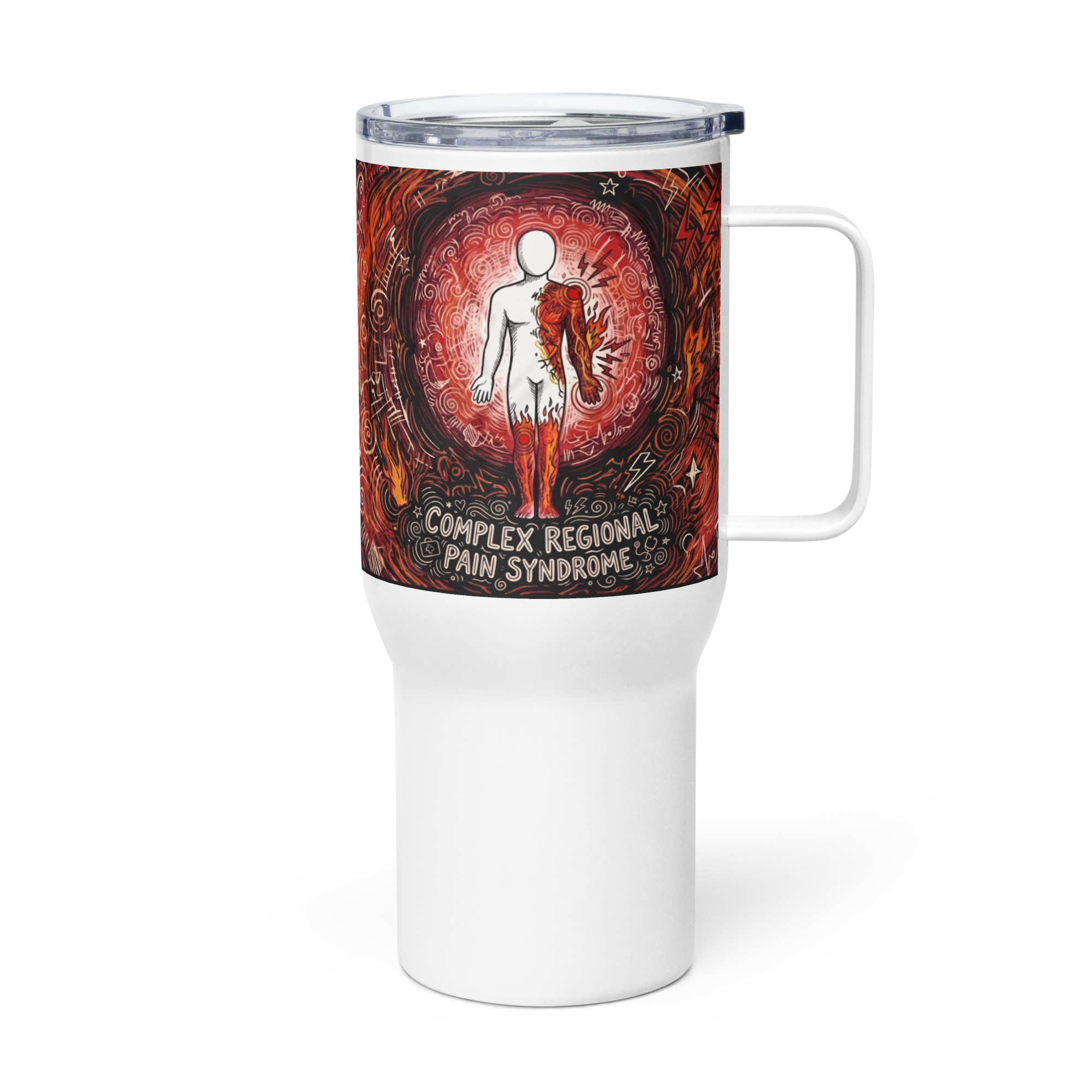 Fuel the fight CRPS everyday comfort Travel mug by ILLTOCHILL