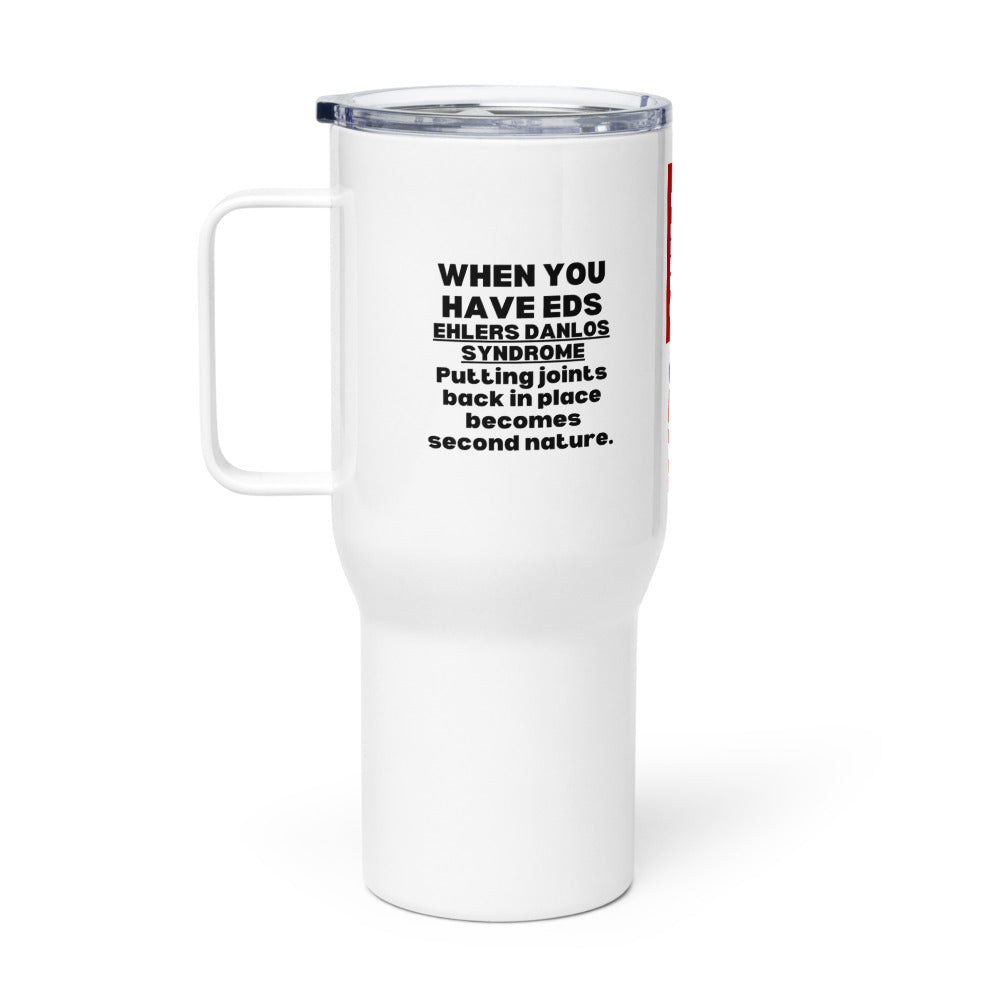 ILLTOCHILL Ehlers-Danlos syndrome awareness It isnt just pain eds educational gift Travel mug with a handle.