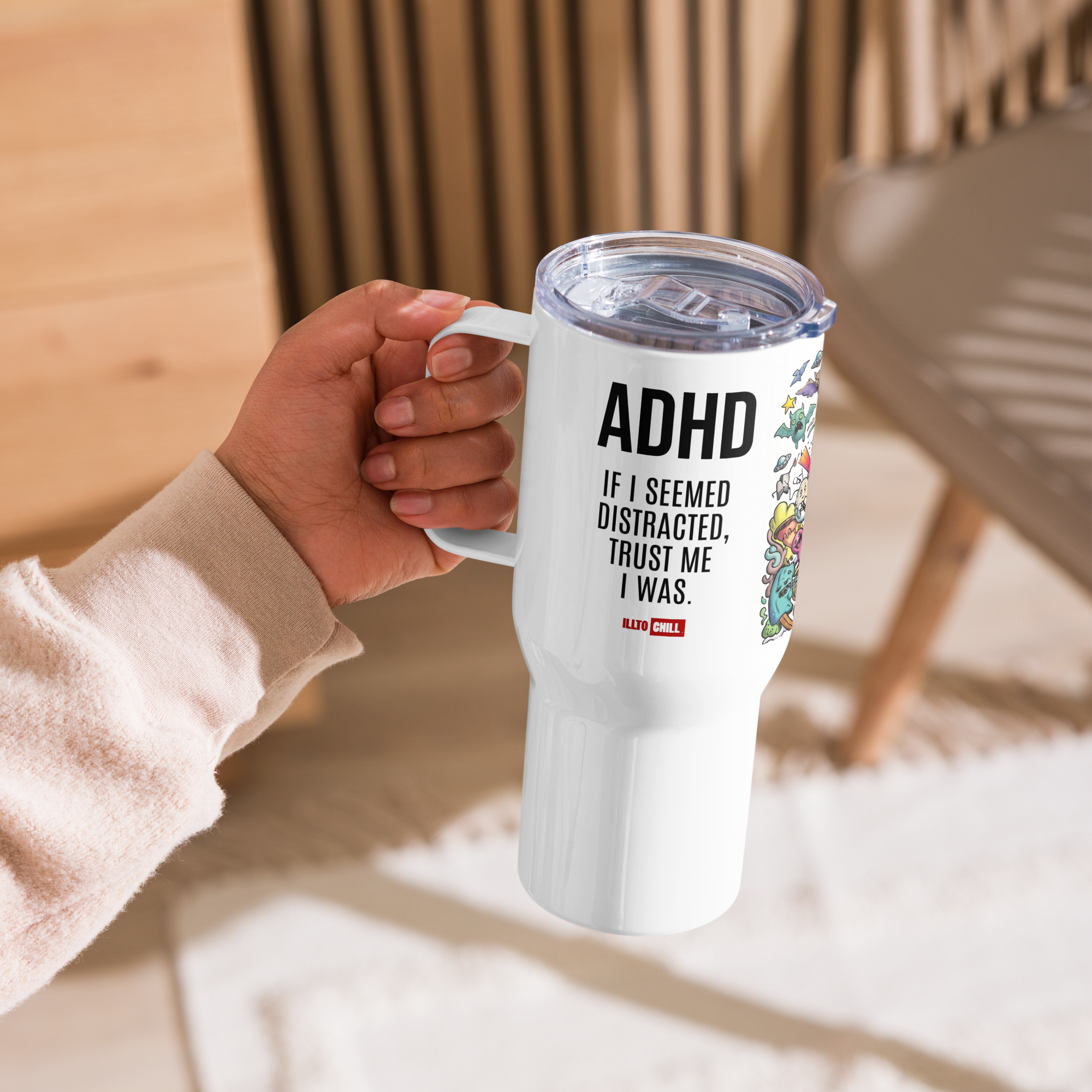 Own The Chaos ADHD Travel Mug – Identity Gift | ILLTOCHILL