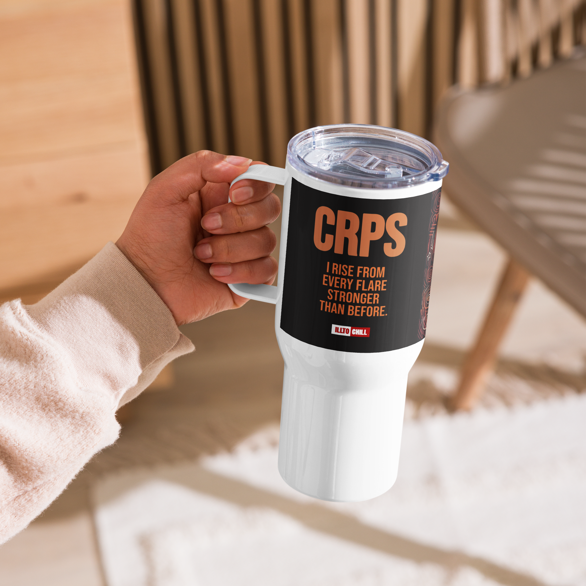 Fuel the fight CRPS everyday comfort Travel mug by ILLTOCHILL