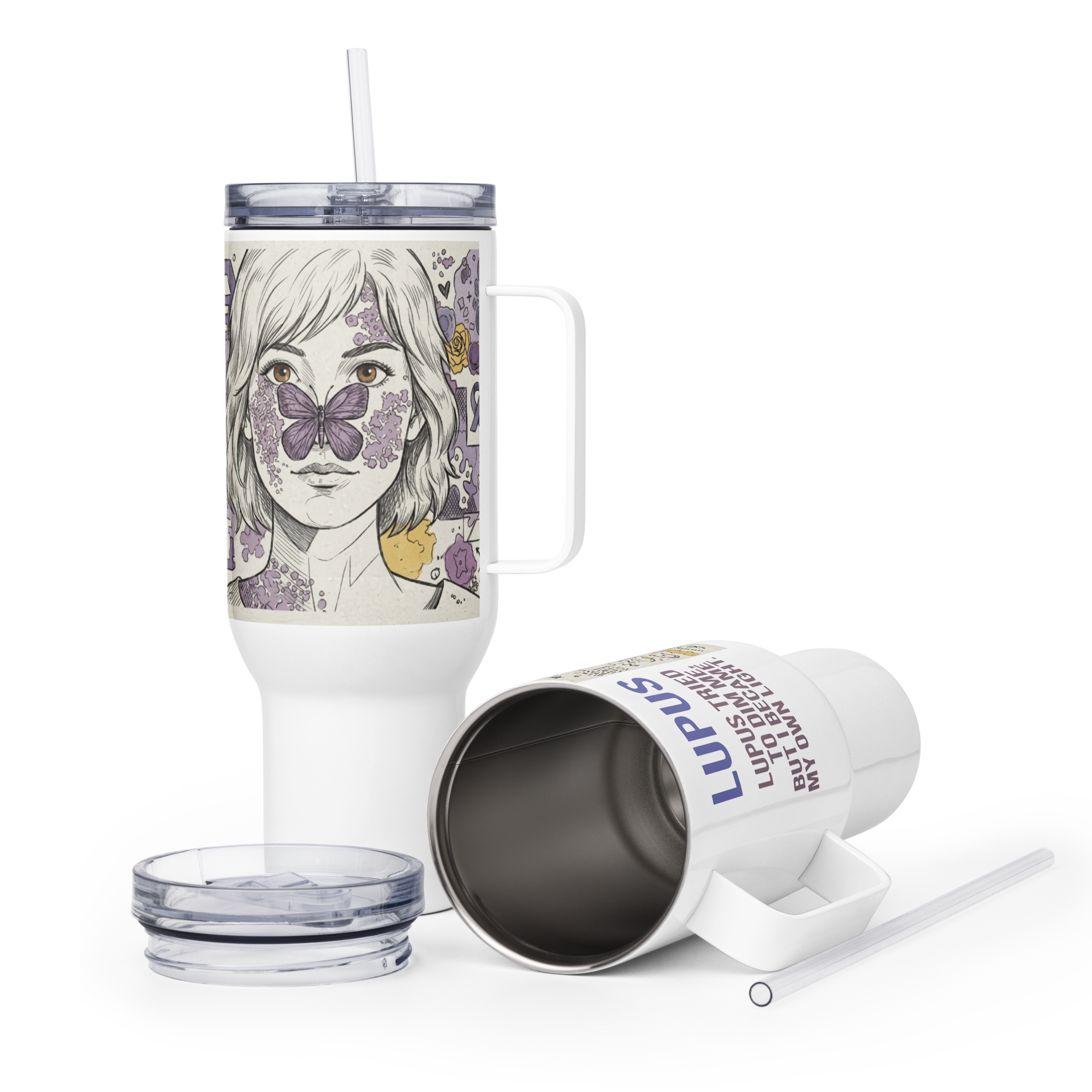 Fuel Your Fight Lupus Travel Mug – ILLTOCHILL Energy