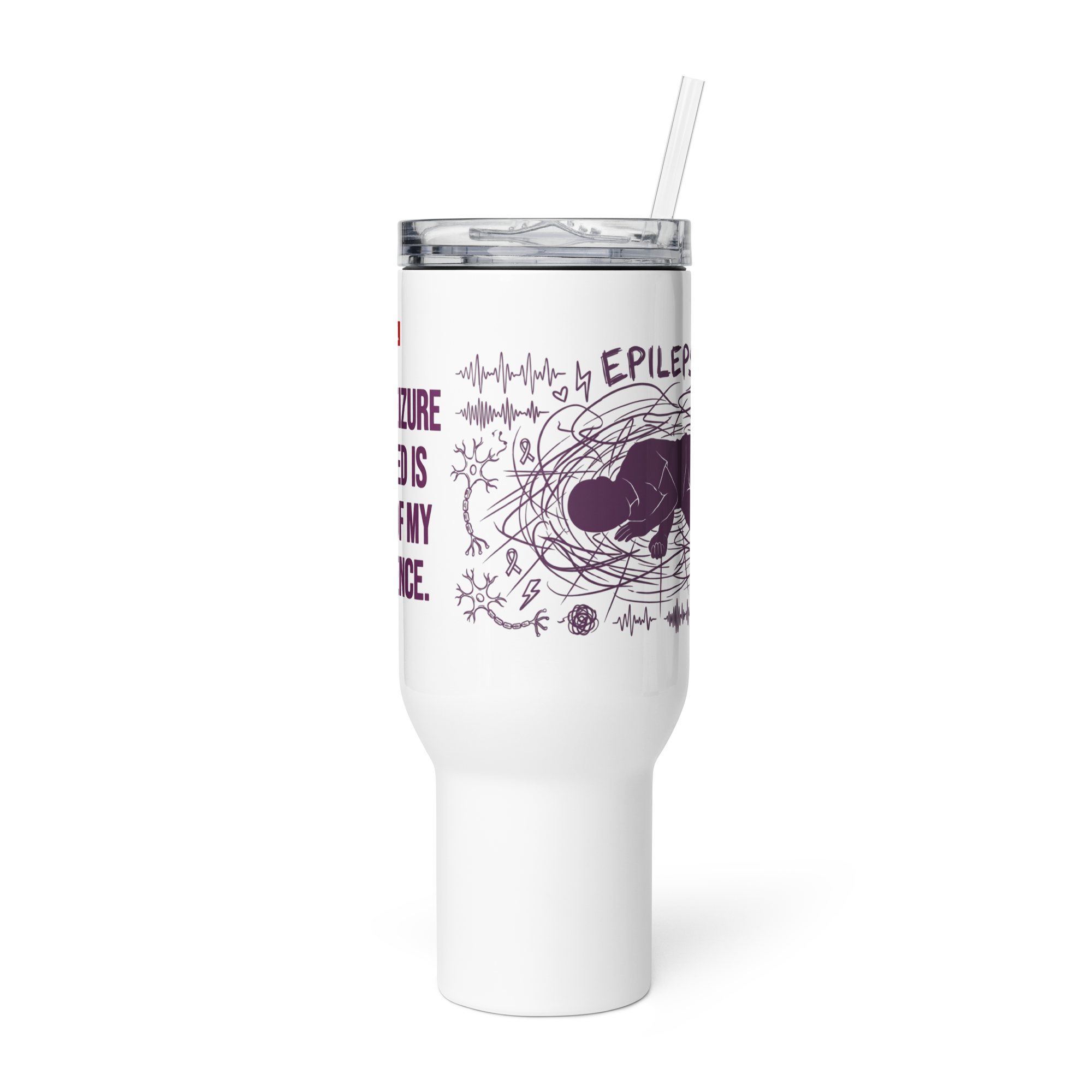 Seizure Strong Epilepsy Travel Mug – by ILLTOCHILL Daily Use
