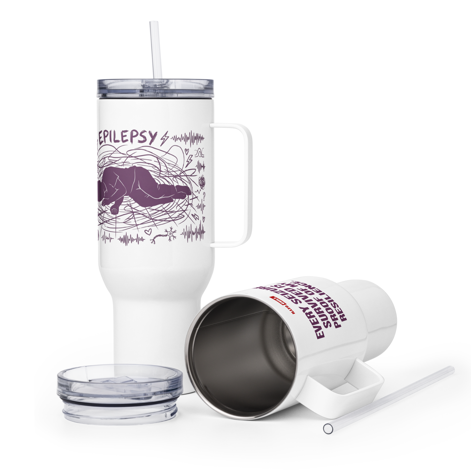 Seizure Strong Epilepsy Travel Mug – by ILLTOCHILL Daily Use
