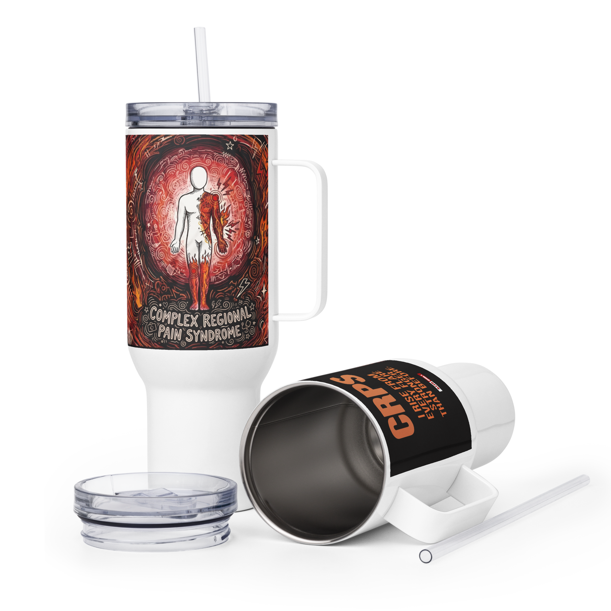Fuel the fight CRPS everyday comfort Travel mug by ILLTOCHILL