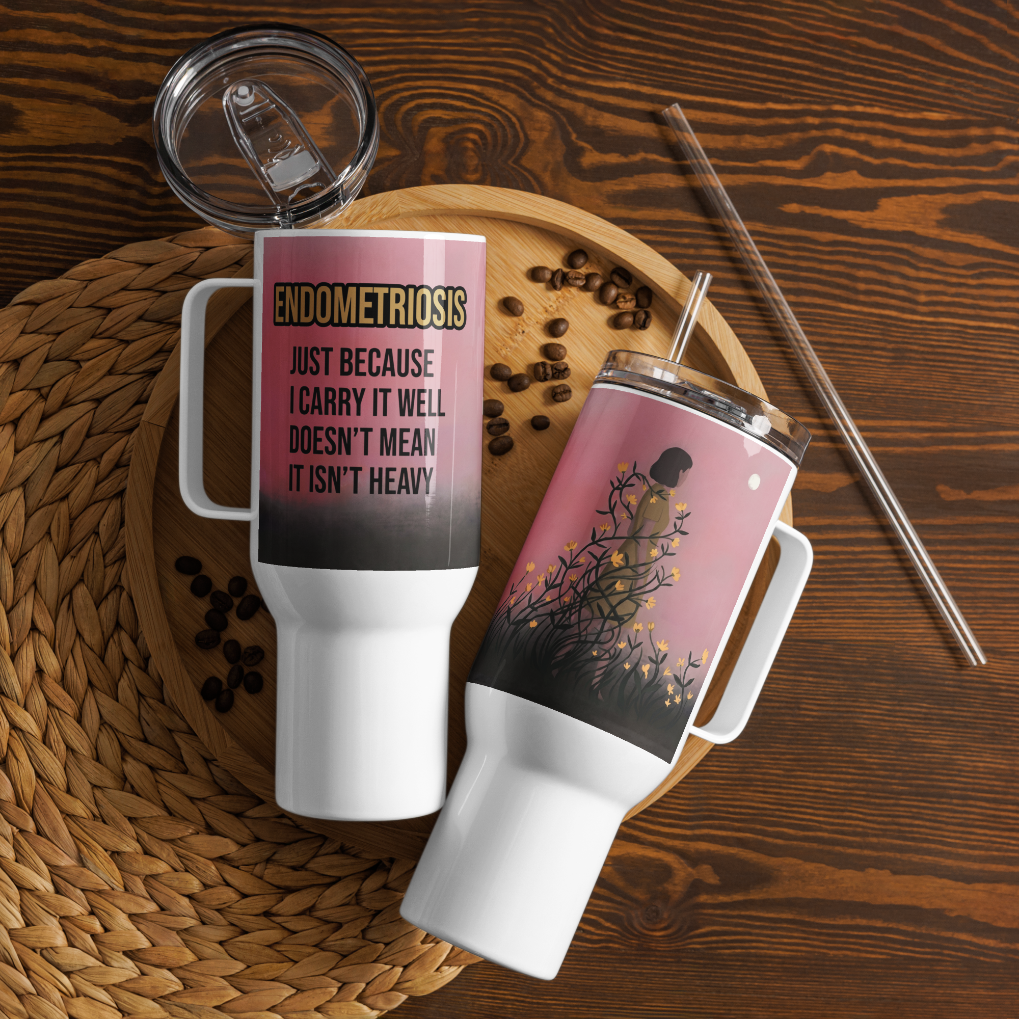 Flare Day Fuel Endometriosis comfort Travel mug by ILLTOCHILL