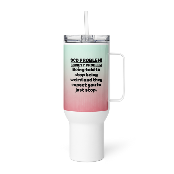 OCD Travel mug with a handle