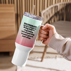 OCD Fueled and Unapologetic: Travel Mug With A Handle for the OCD Community That Keeps Going | ILLTOCHILL