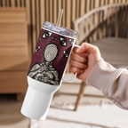 Anxiety Awareness Travel Mug With Handle Mental Health Coffee Anxiety Commute Style by ILLTOCHILL