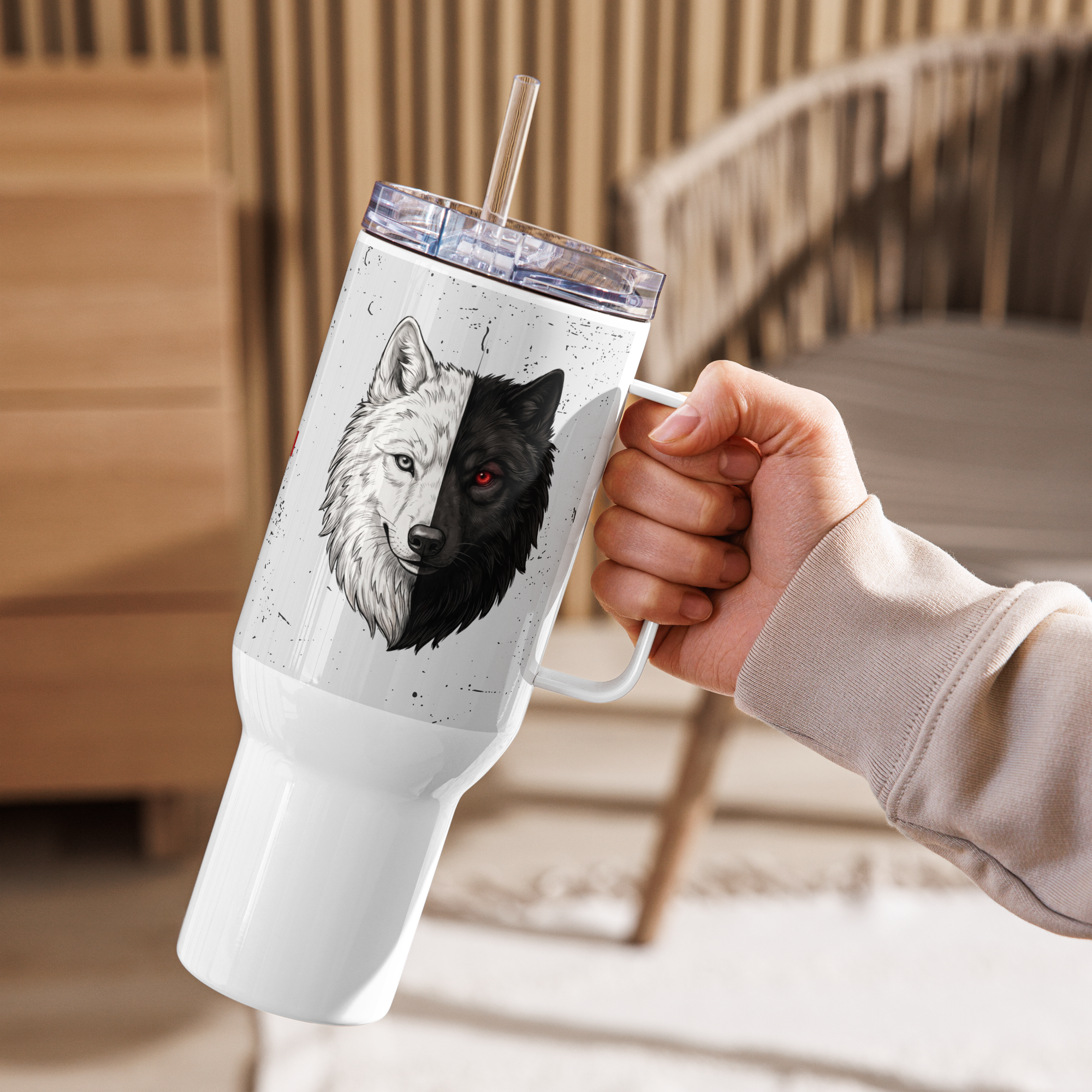 Bipolar Travel Mug With Handle – Awareness Coffee Companion for Daily Resilience by ILLTOCHILL