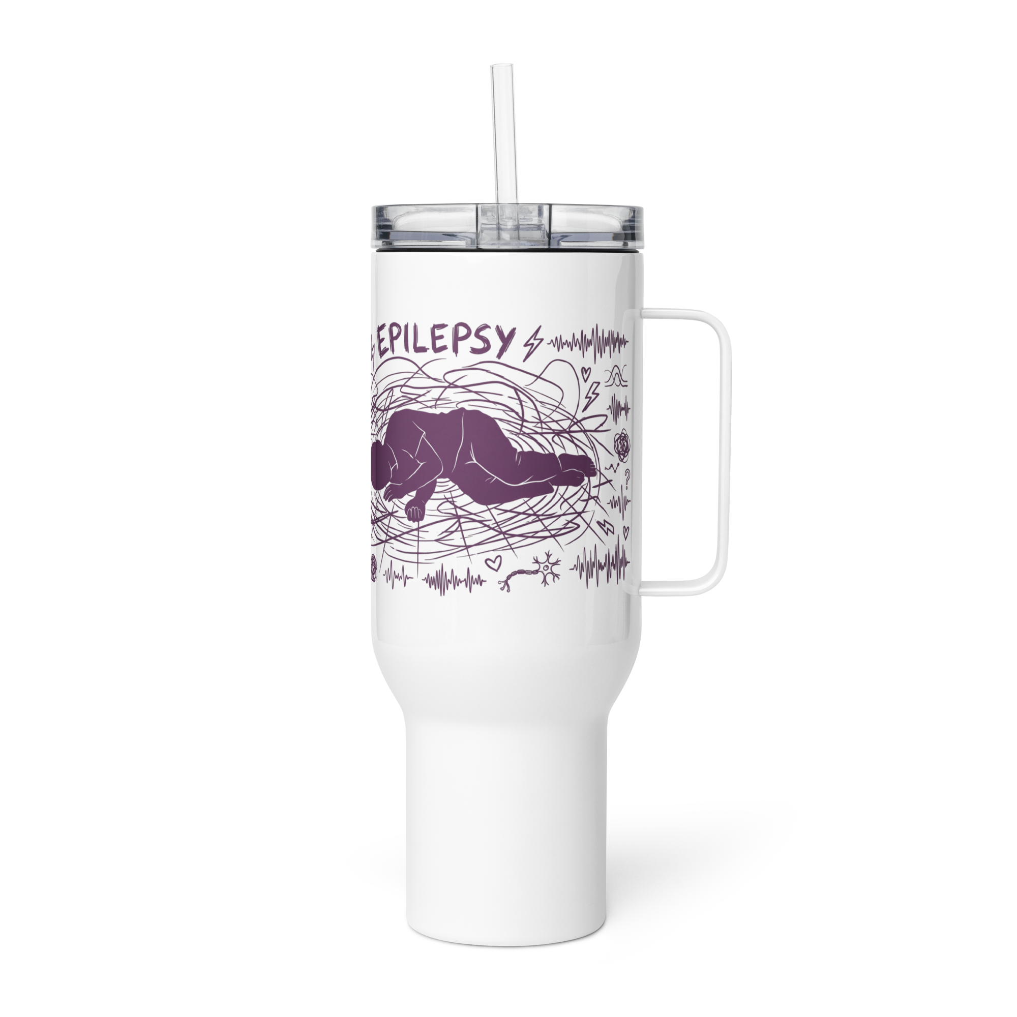 Seizure Strong Epilepsy Travel Mug – by ILLTOCHILL Daily Use
