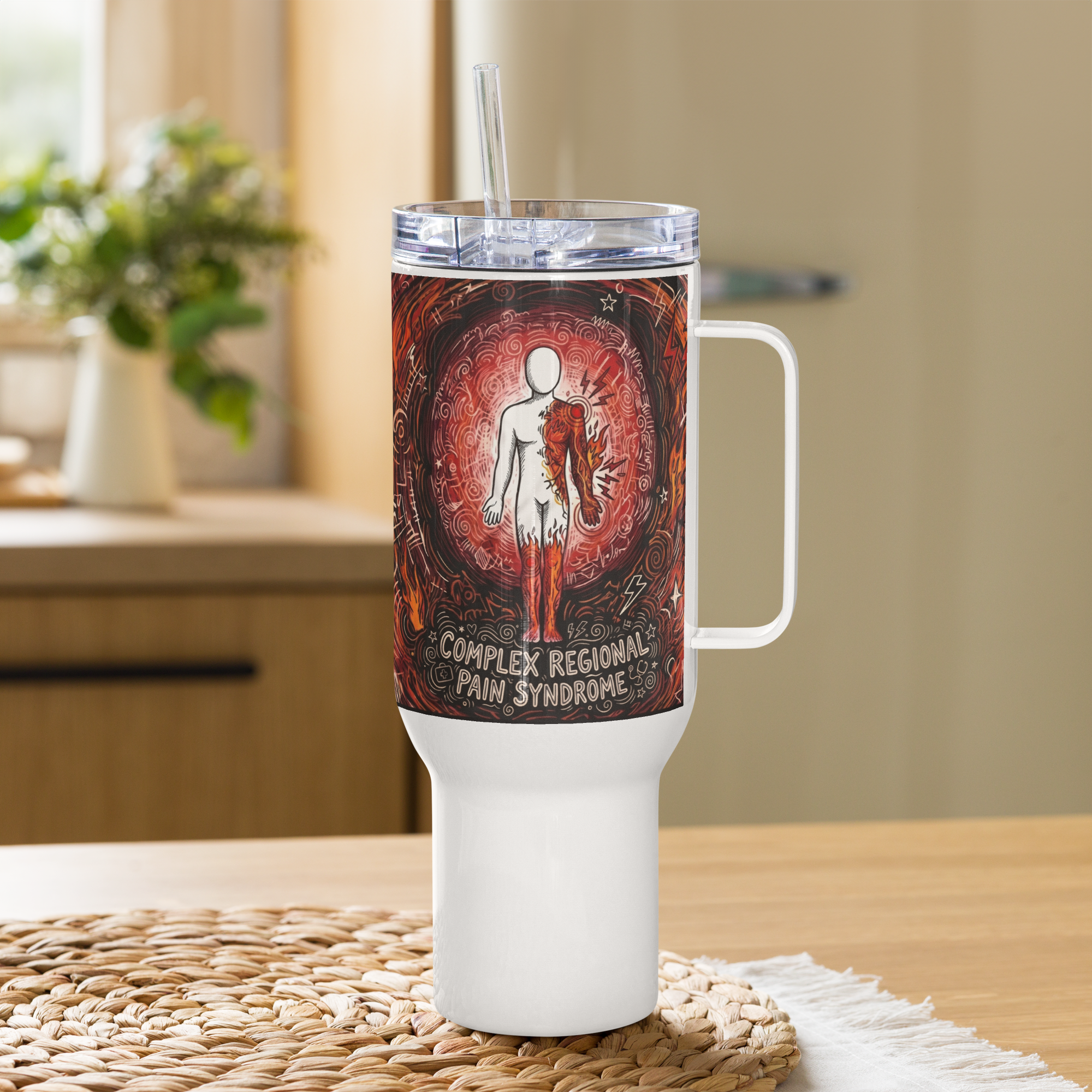 Fuel the fight CRPS everyday comfort Travel mug by ILLTOCHILL