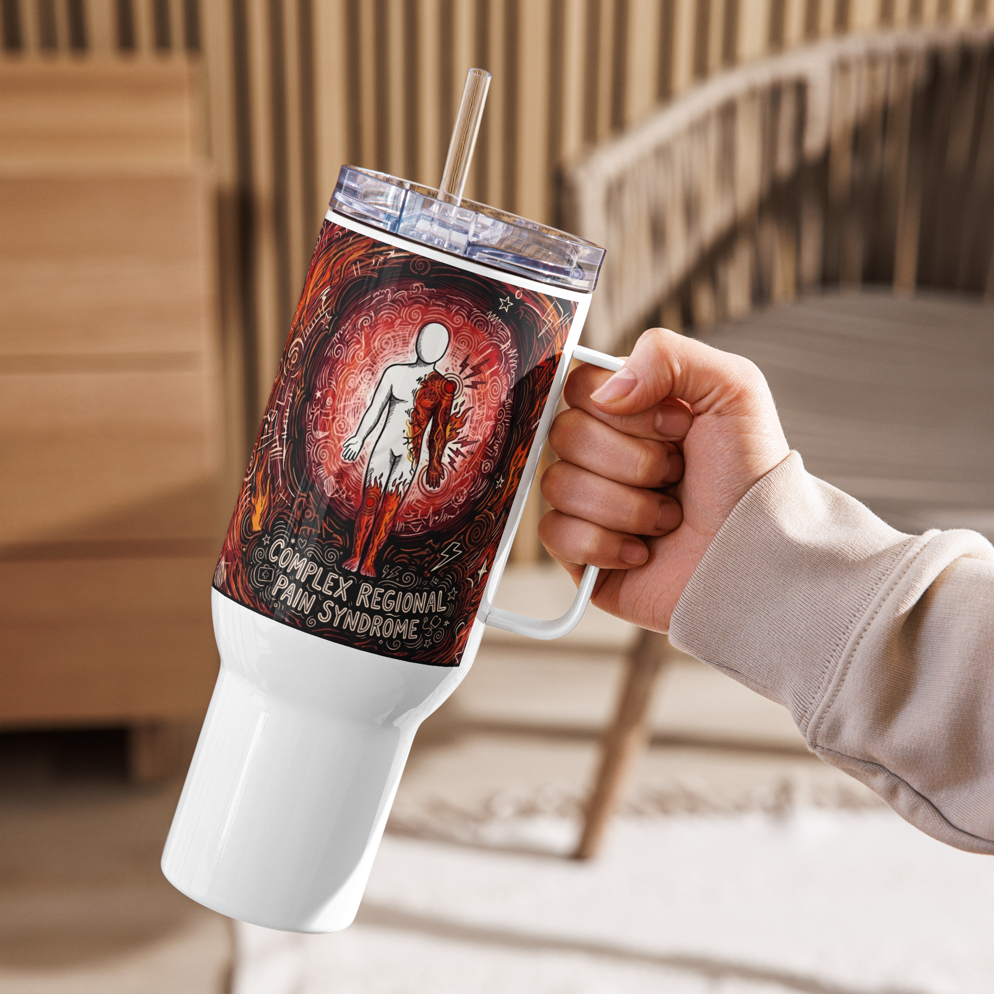 Fuel the fight CRPS everyday comfort Travel mug by ILLTOCHILL