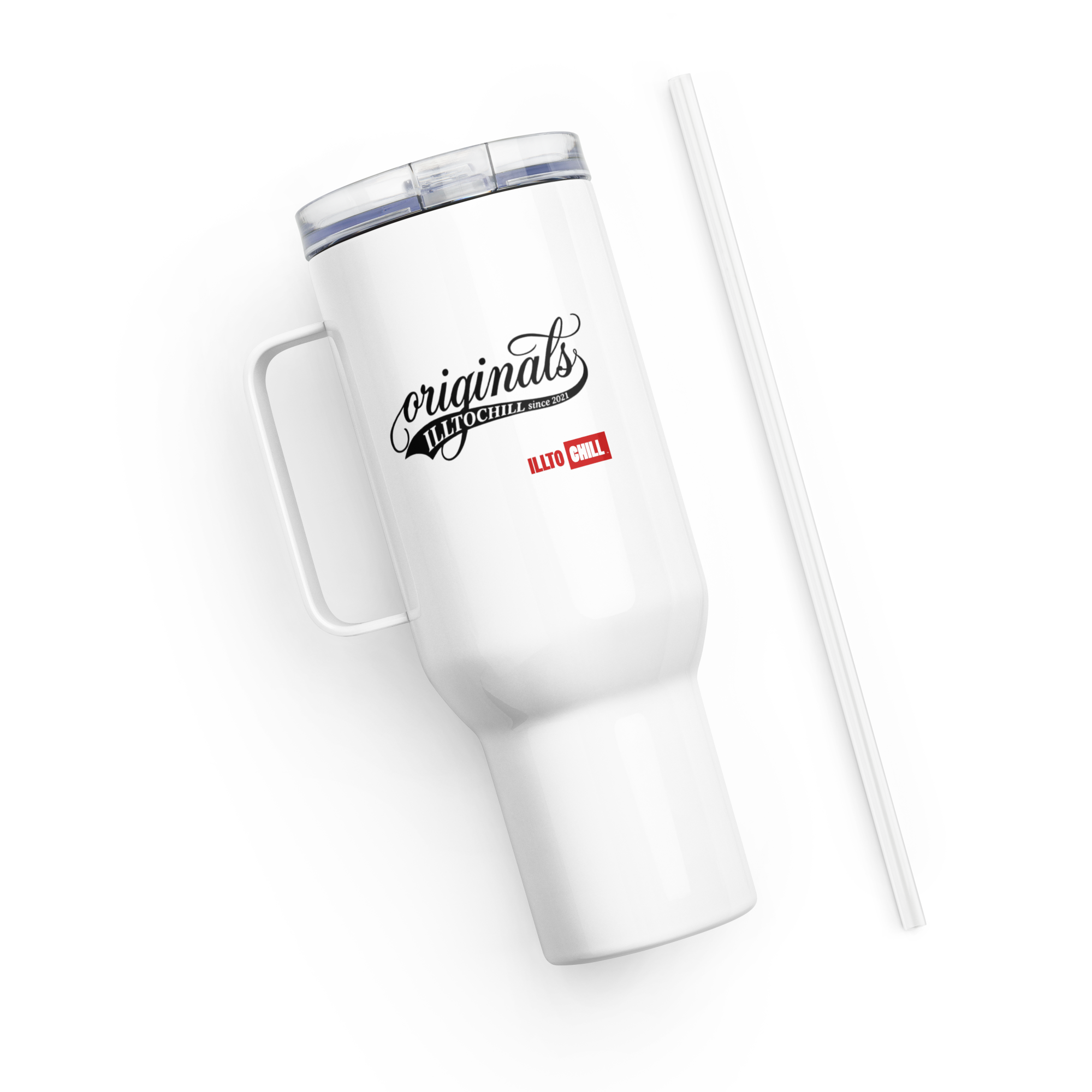 OCD Sip Loud: Travel Mug With A Handle for the OCD Community That Owns Every Morning | ILLTOCHILL
