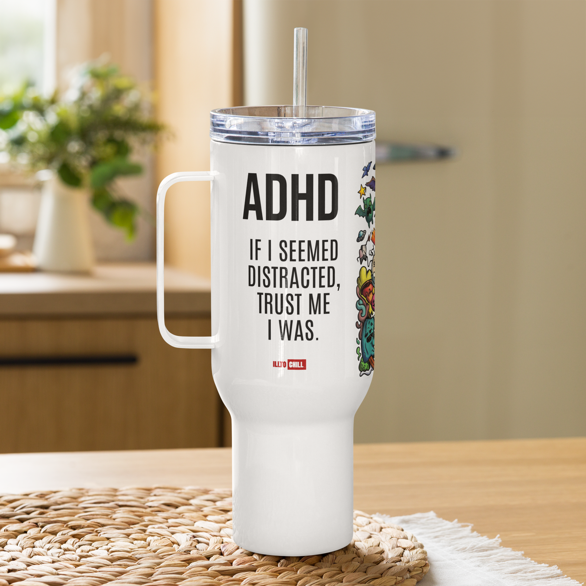 Own The Chaos ADHD Travel Mug – Identity Gift | ILLTOCHILL