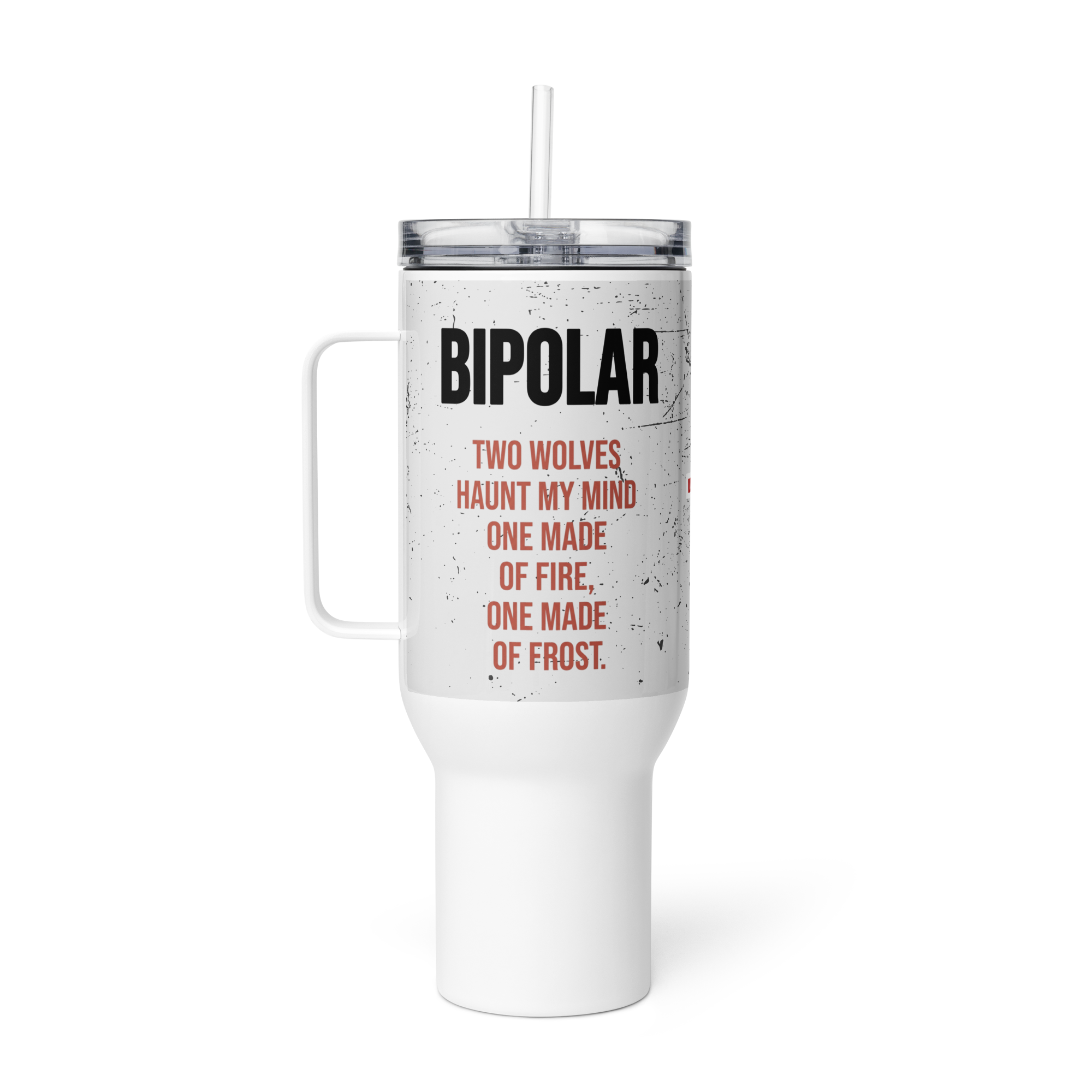 Bipolar Travel Mug With Handle – Awareness Coffee Companion for Daily Resilience by ILLTOCHILL