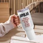 Bipolar Travel Mug With Handle – Awareness Coffee Companion for Daily Resilience by ILLTOCHILL