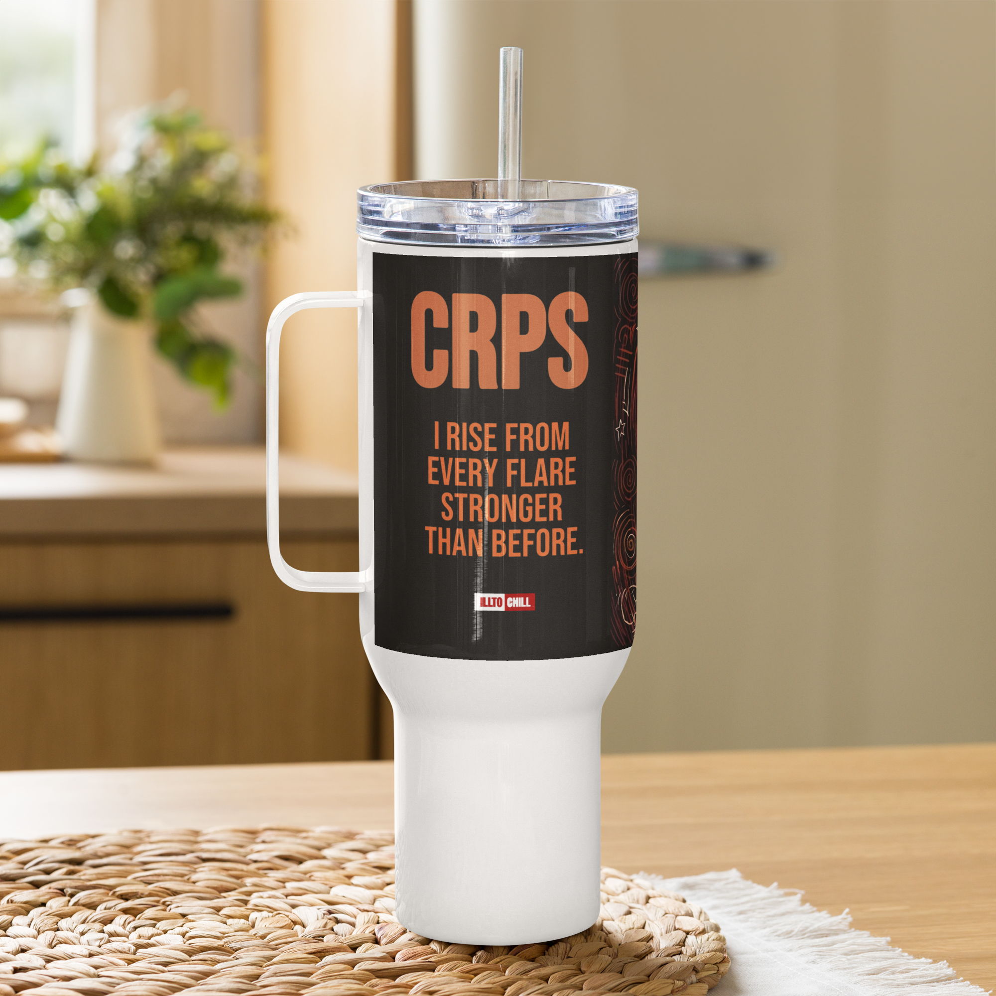 Fuel the fight CRPS everyday comfort Travel mug by ILLTOCHILL