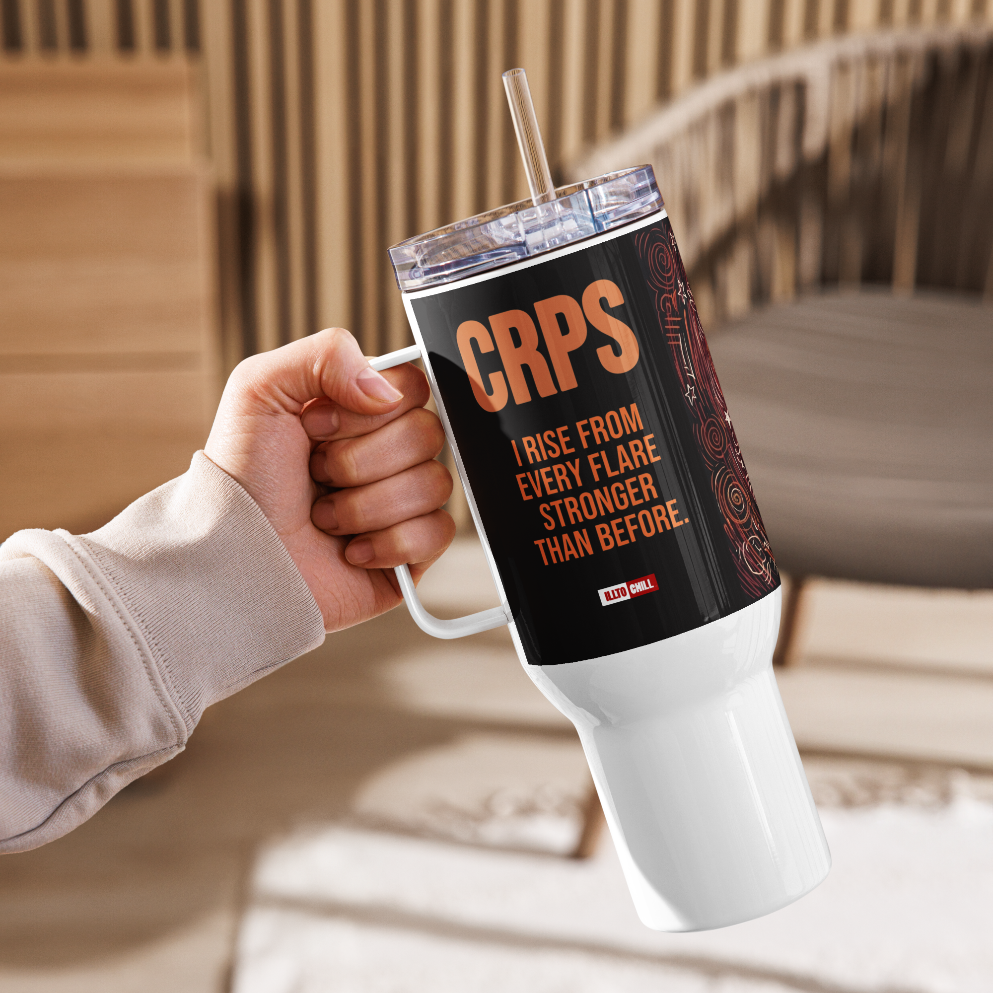 Fuel the fight CRPS everyday comfort Travel mug by ILLTOCHILL