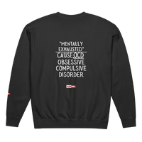 OCD Not Broken: Unisex Garment Dyed Fleece Crewneck Sweatshirt for Every Intrusive Thinker | ILLTOCHILL