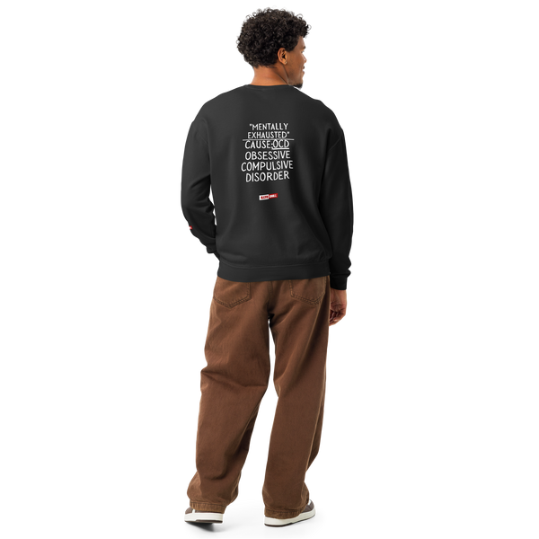 OCD Unisex garment-dyed fleece crewneck sweatshirt