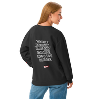 OCD Not Broken: Unisex Garment Dyed Fleece Crewneck Sweatshirt for Every Intrusive Thinker | ILLTOCHILL