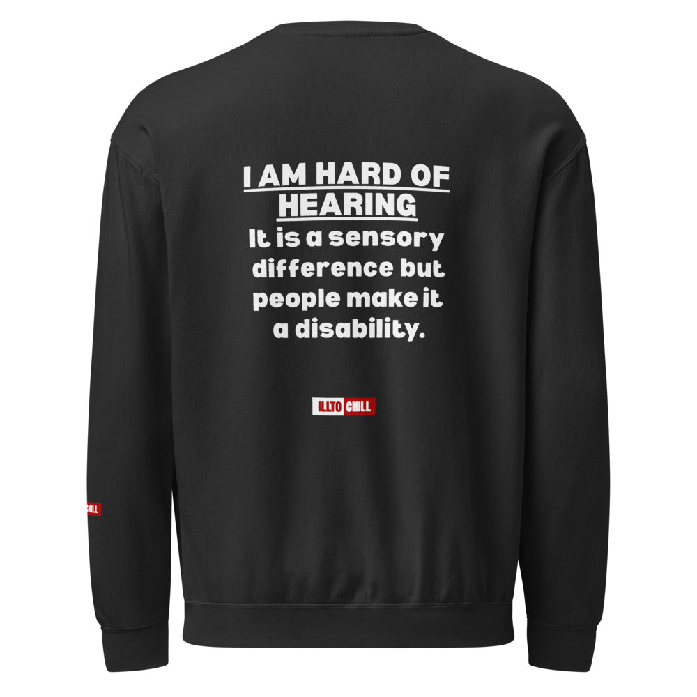 hard-of-hearing-support-unisex-garment-dyed-fleece-crewneck-sweatshirt