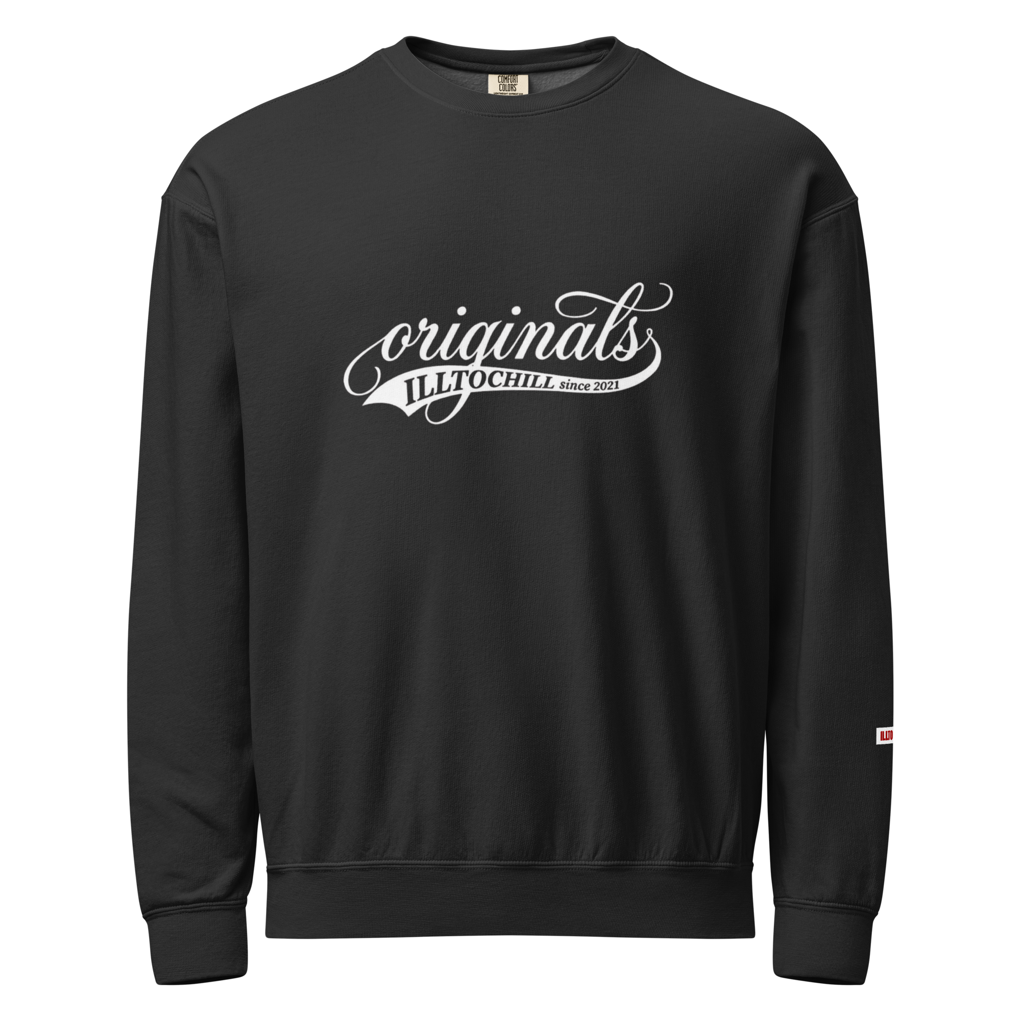 OCD Not Broken: Unisex Garment Dyed Fleece Crewneck Sweatshirt for Every Intrusive Thinker | ILLTOCHILL
