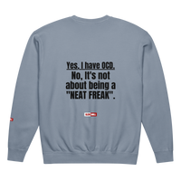 OCD Layered and Unashamed: Unisex Garment Dyed Fleece Crewneck Sweatshirt for the OCD Community | ILLTOCHILL