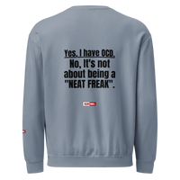 OCD Layered and Unashamed: Unisex Garment Dyed Fleece Crewneck Sweatshirt for the OCD Community | ILLTOCHILL