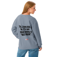 OCD Layered and Unashamed: Unisex Garment Dyed Fleece Crewneck Sweatshirt for the OCD Community | ILLTOCHILL