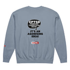 c-ptsd-unisex-garment-dyed-fleece-crewneck-sweatshirt
