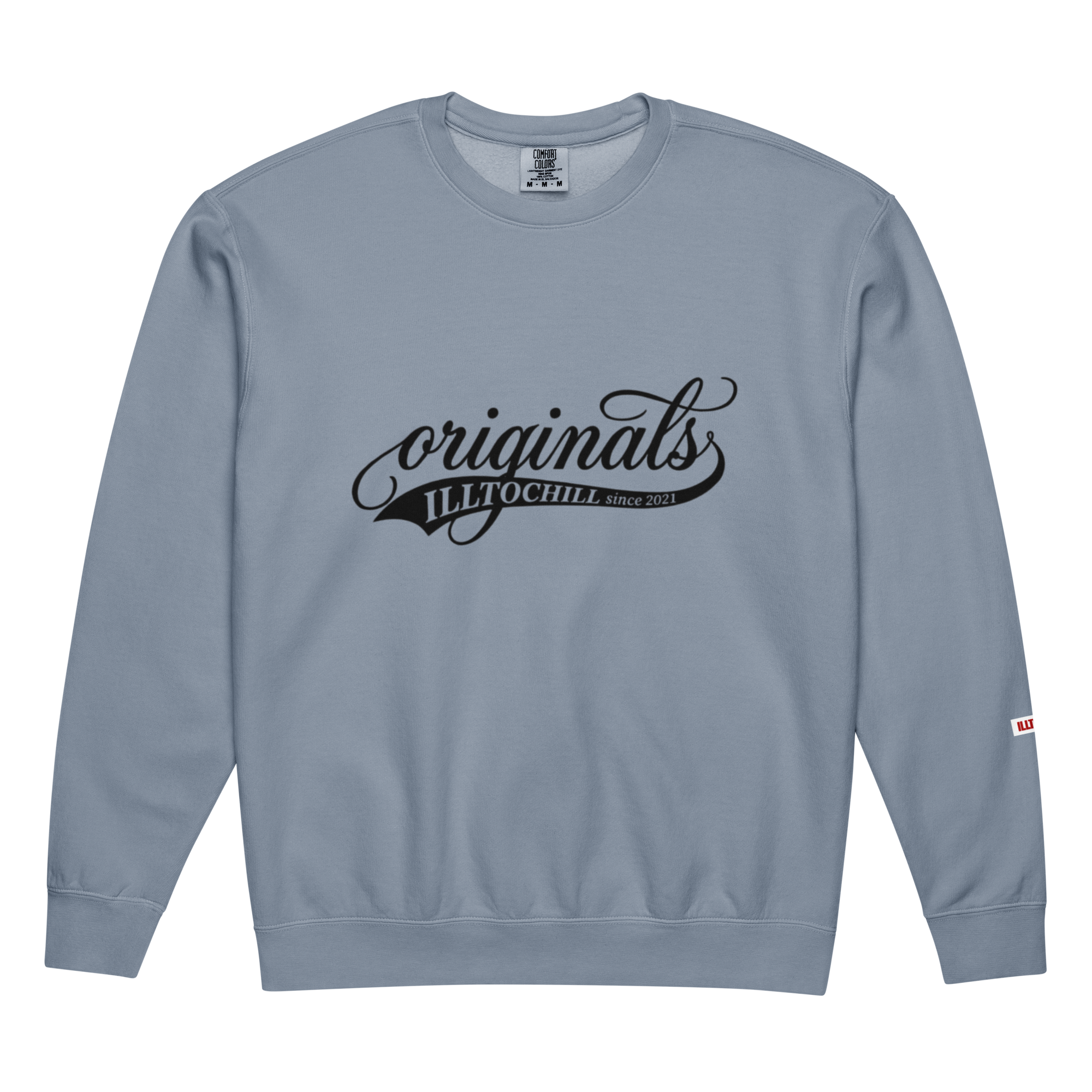 OCD Layered and Unashamed: Unisex Garment Dyed Fleece Crewneck Sweatshirt for the OCD Community | ILLTOCHILL