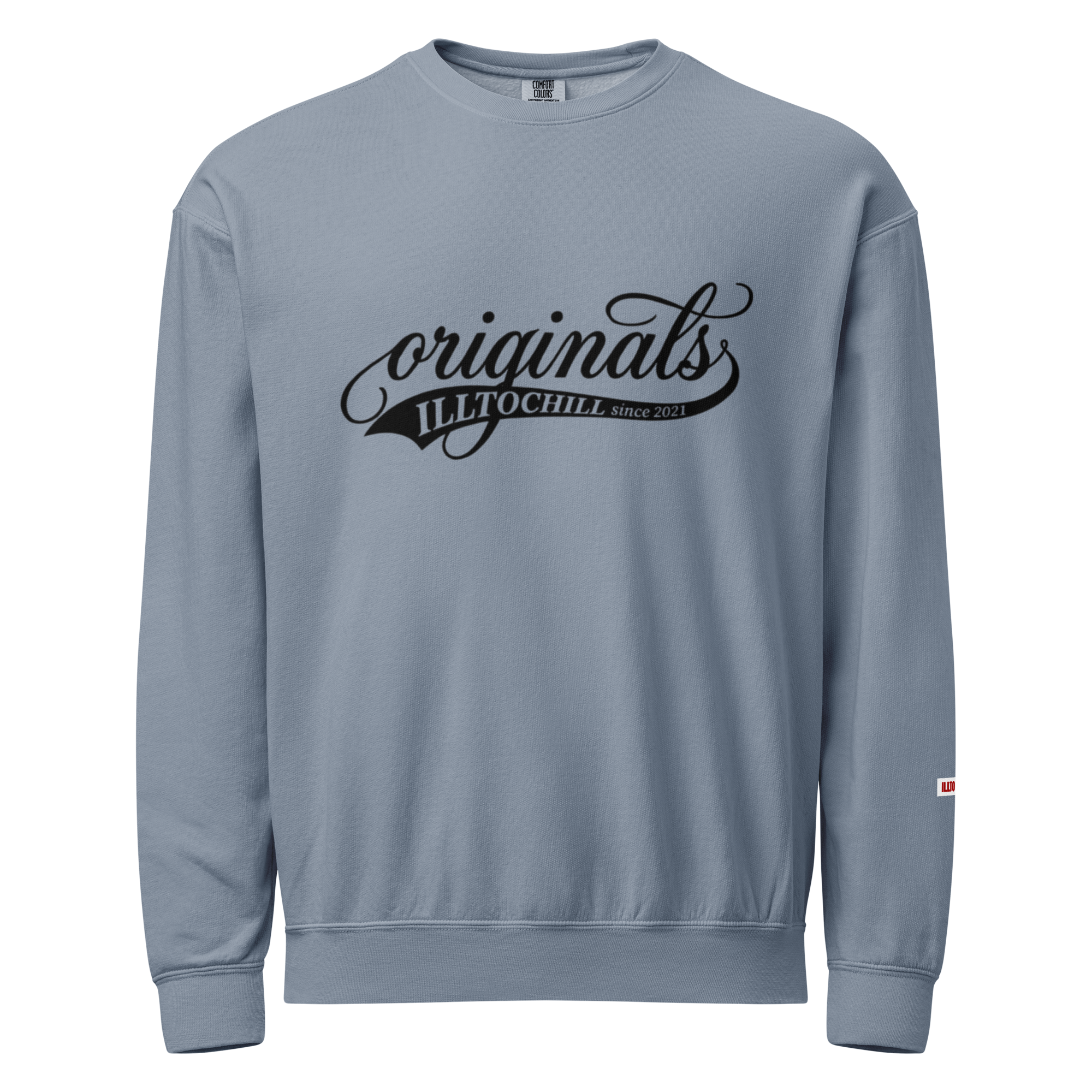 OCD Layered and Unashamed: Unisex Garment Dyed Fleece Crewneck Sweatshirt for the OCD Community | ILLTOCHILL