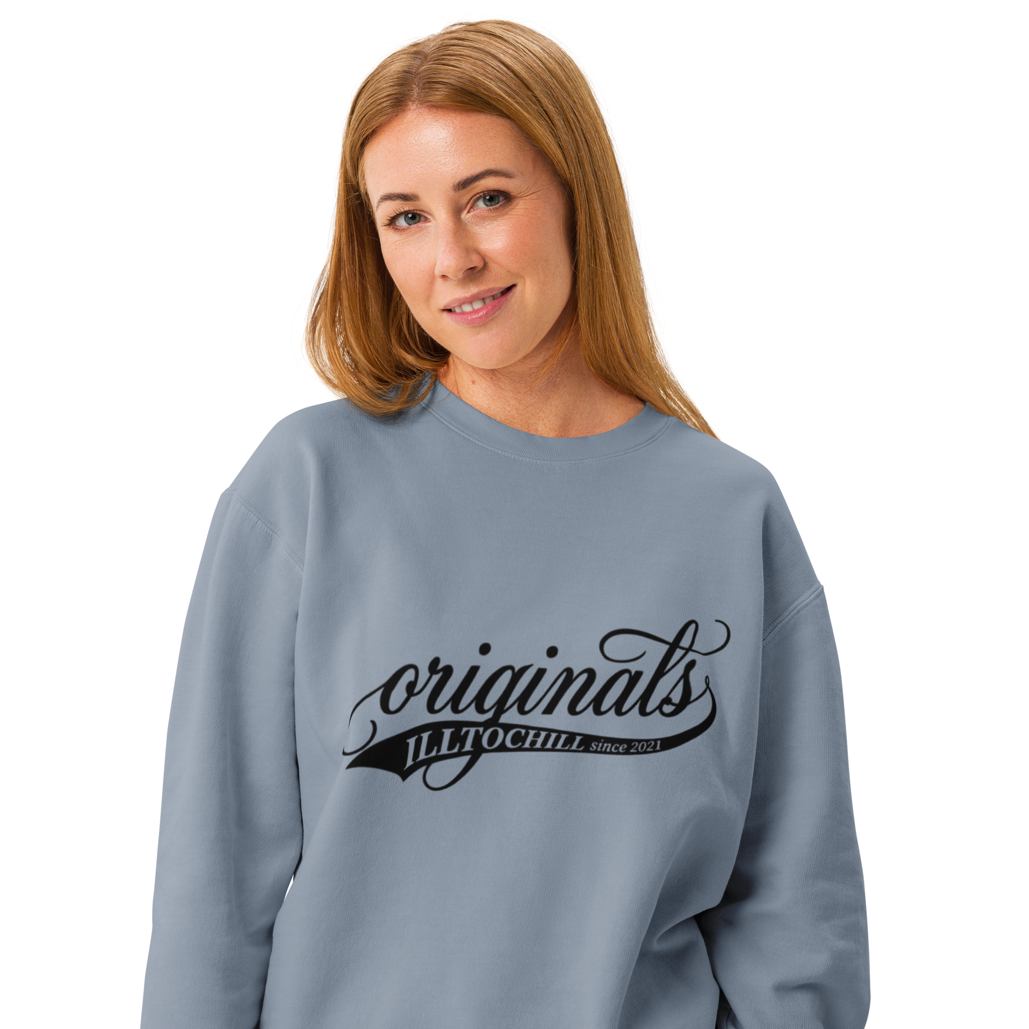 OCD Layered and Unashamed: Unisex Garment Dyed Fleece Crewneck Sweatshirt for the OCD Community | ILLTOCHILL