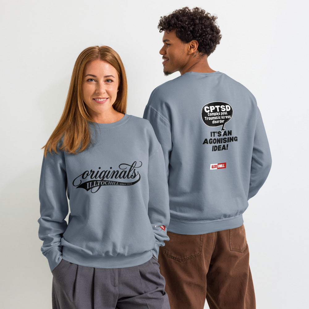 c-ptsd-unisex-garment-dyed-fleece-crewneck-sweatshirt