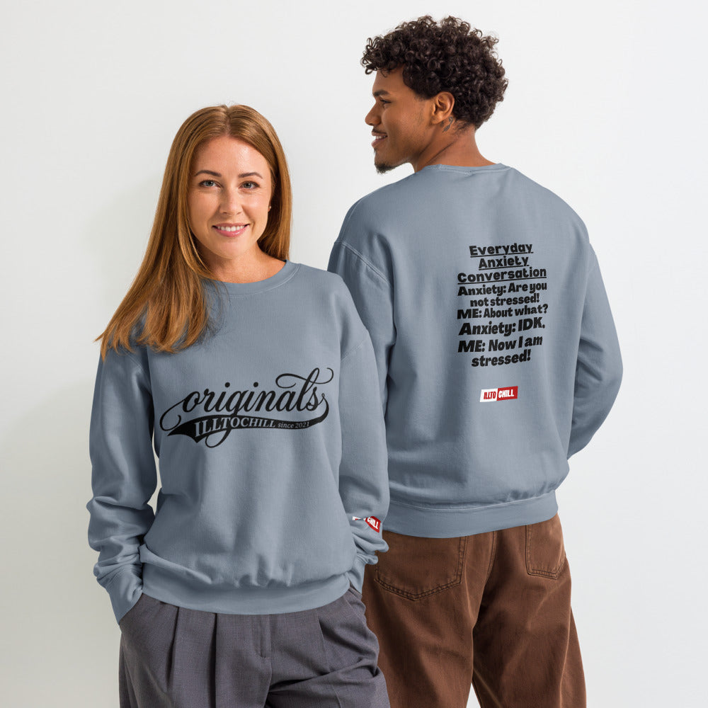 anxiety-unisex-garment-dyed-fleece-crewneck-sweatshirt