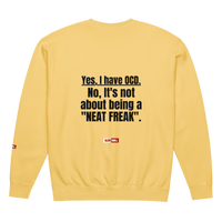 OCD Layered and Unashamed: Unisex Garment Dyed Fleece Crewneck Sweatshirt for the OCD Community | ILLTOCHILL