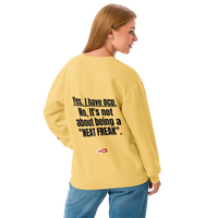 OCD Layered and Unashamed: Unisex Garment Dyed Fleece Crewneck Sweatshirt for the OCD Community | ILLTOCHILL
