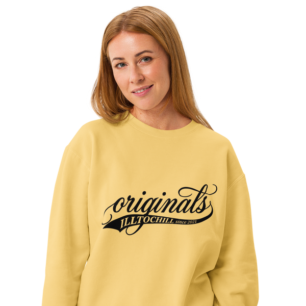 OCD Unisex garment-dyed fleece crewneck sweatshirt