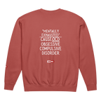 OCD Not Broken: Unisex Garment Dyed Fleece Crewneck Sweatshirt for Every Intrusive Thinker | ILLTOCHILL