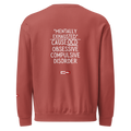 OCD Not Broken: Unisex Garment Dyed Fleece Crewneck Sweatshirt for Every Intrusive Thinker | ILLTOCHILL