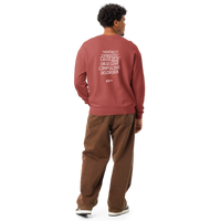 OCD Not Broken: Unisex Garment Dyed Fleece Crewneck Sweatshirt for Every Intrusive Thinker | ILLTOCHILL