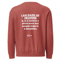 hard-of-hearing-support-unisex-garment-dyed-fleece-crewneck-sweatshirt